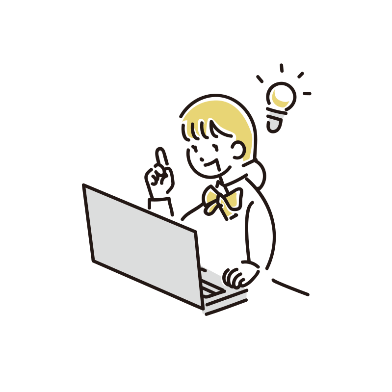 ビジネス ノートパソコン アイコン セット：イラスト無料