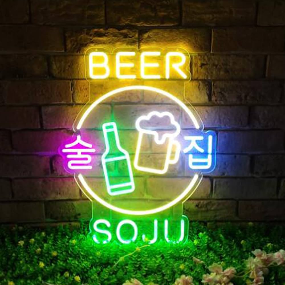 LEDネオンサイン韓国 ネオン 看板 wine beer bar 居酒屋レストラン広告open 営業中看板 開店 on air LED ネオンサインネオン看板 open 営業中看板 開店 お酒 レストランの看板韓国 雑貨 韓国 おしゃれ ネオン管ネオンライト AmazonLED ネオンサイン open 営業中看板