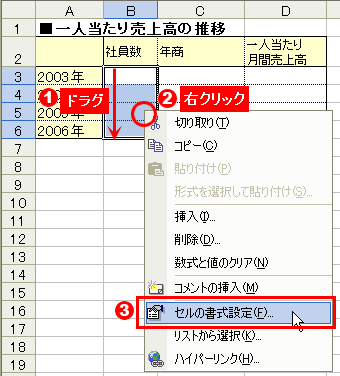 Excelで金額を千円単位、百万円単位、万単位で表示する方法 図解 @DIME アットダイム