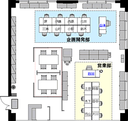 5列40席 座席表のエクセルテンプレート