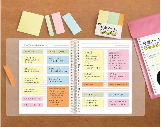 新生活の文具えらびに！ 本日は、ノートとルーズリーフの 比較をしてみましたノートはとりあえず１冊携帯して 家や会社、学校にルーズリーフを置いておくのも良さそうです○ノート ・勉強や仕事のメモ . ○ルーズリーフ ・授業のまとめや自習 ・メモと