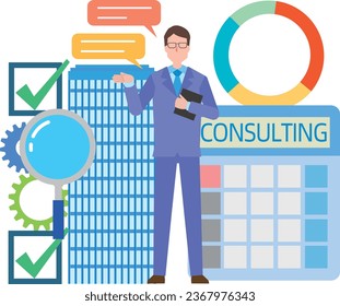 コンサルティング」のイラスト素材・ベクター画像 - イメージマートimagemart