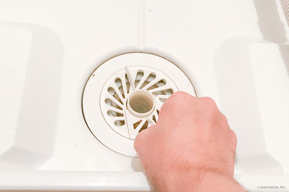 洗濯機用防水パン横引トラップセット