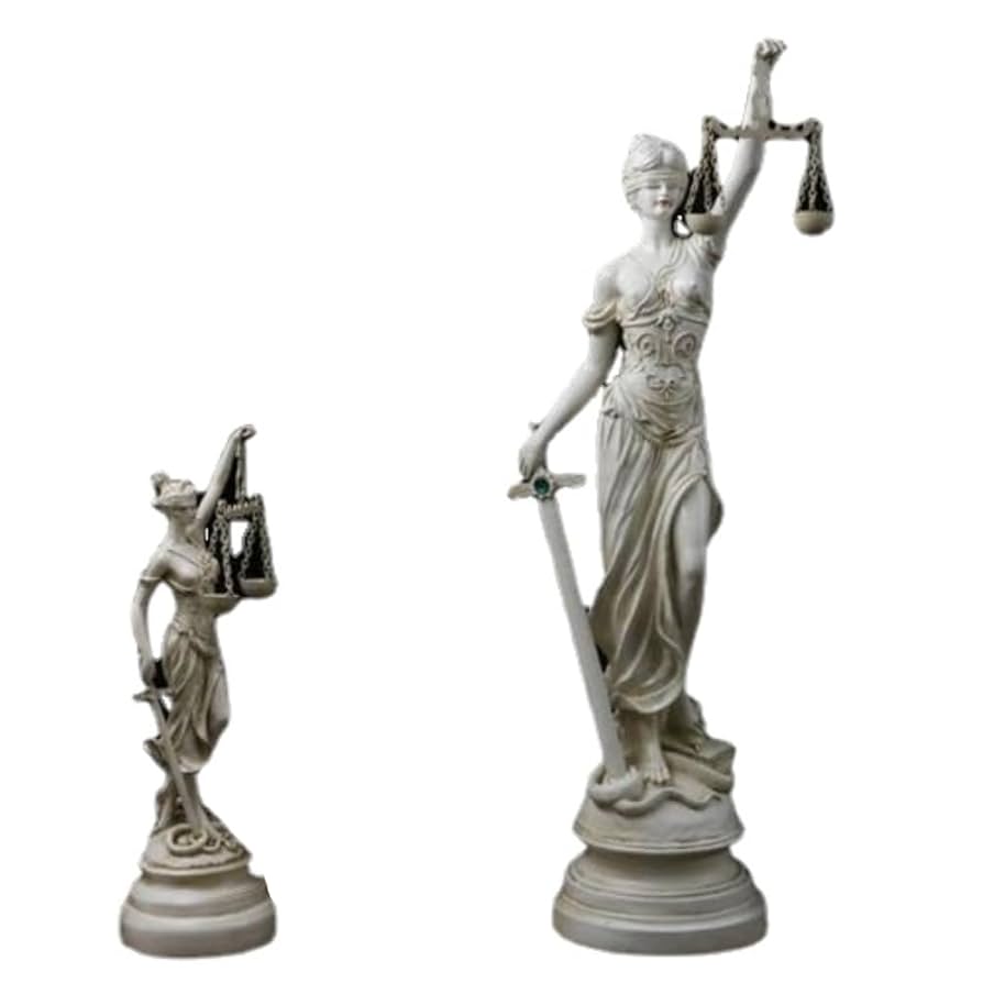 正義と法を象徴する女性像 正義と天秤Premium写真