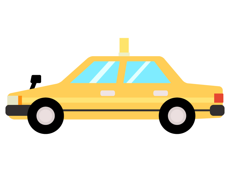 タクシー イラストフリーイラスト素材「いらすとや.JP」