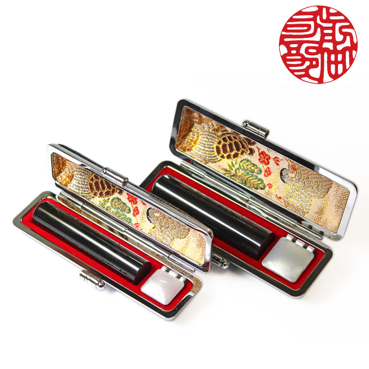 開運 印鑑 実印 15mm はんこ セット クリスタル 白水晶 鹿革印伝 ケース付き 菊柄 宝石印鑑 : 便利工房なかやま - 通販 -Yahoo!ショッピング