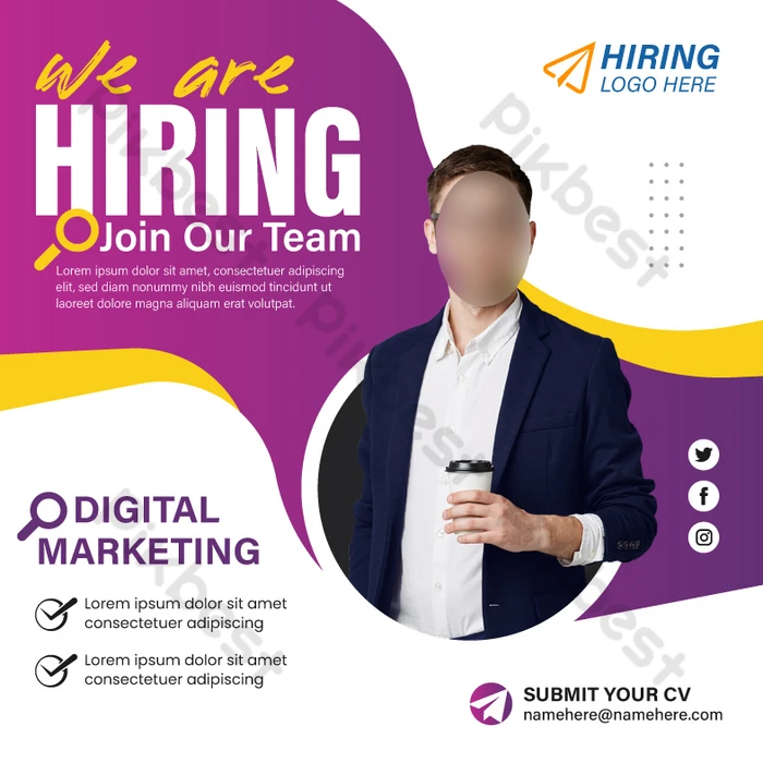 リクルート・求人募集のInstagramストーリーテンプレートでデザインを無料で作成Canva