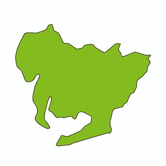 愛知県の地図 等高線・色分け・市町村・区分け のイラスト素材47815907- PIXTA