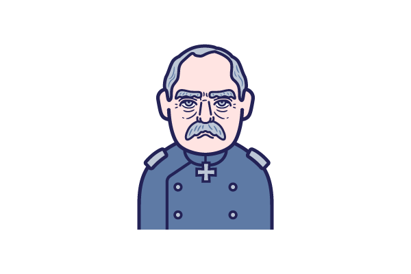 オットー・フォン・ビスマルクの肖像画ポスター：鉄血宰相、レンバッハ作 - Etsy 日本