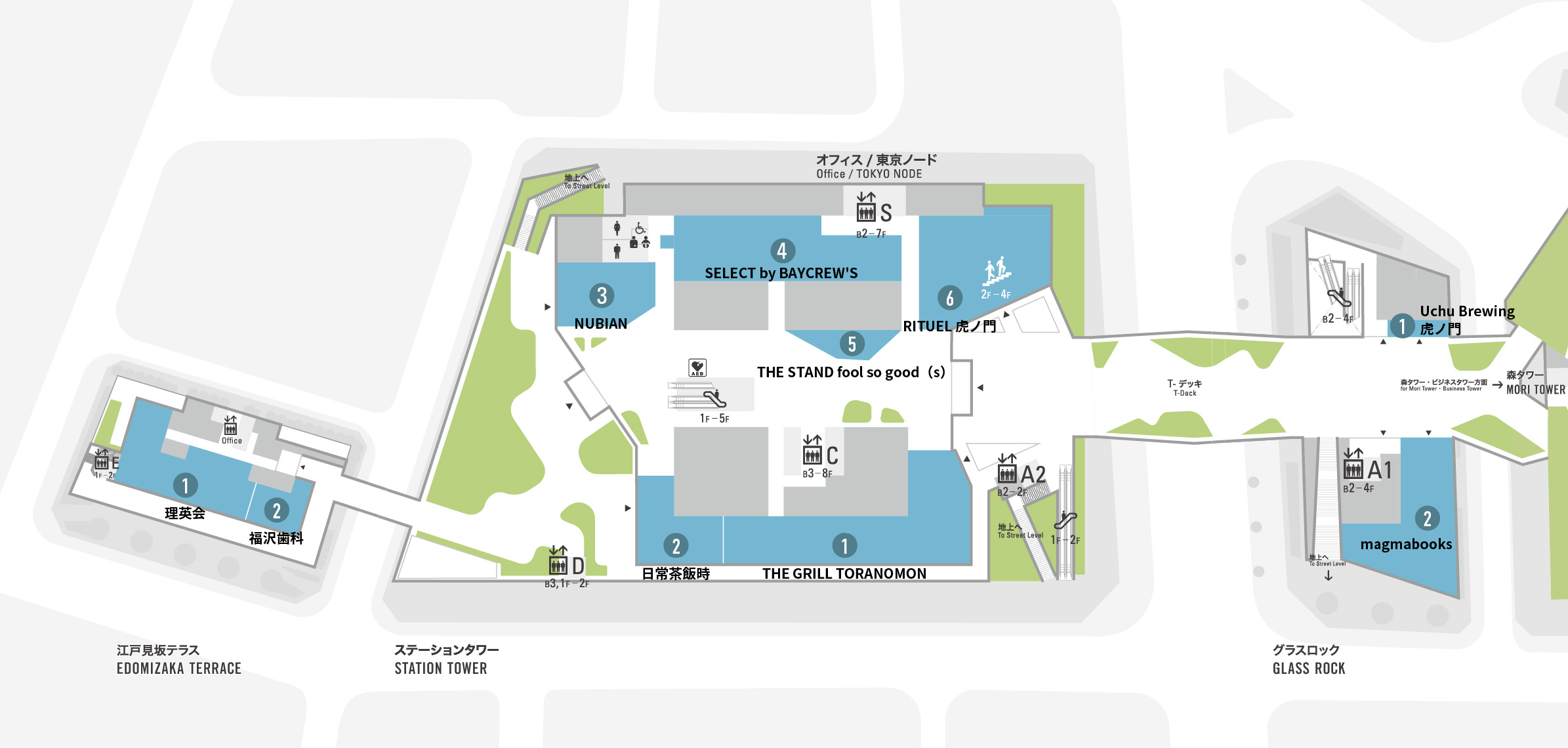 虎ノ門ヒルズ ステーションタワー 2F虎ノ門ヒルズ - Toranomon Hills