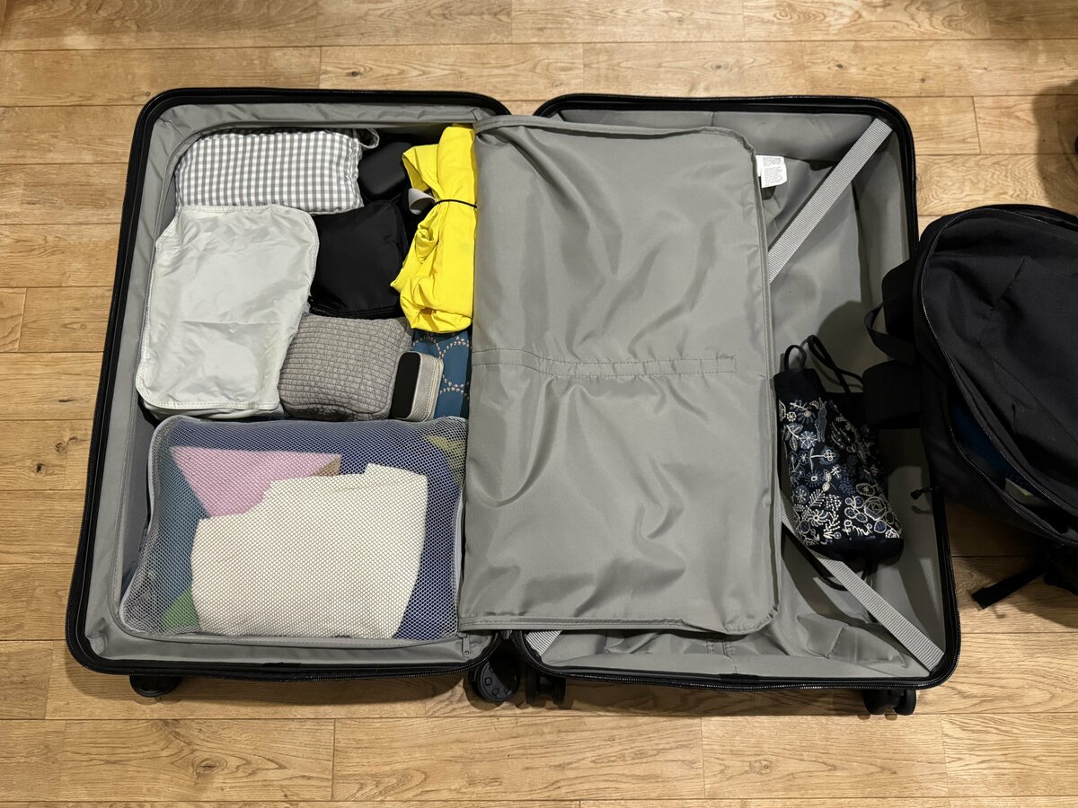 9 In 1 圧縮パッキングキューブ拡張可能なトラベルバッグ荷物オーガナイザーグレー