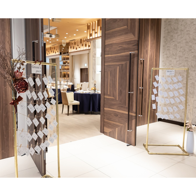 コッパースタンド ウェルカムスペース ウェルカムボード 手軽におしゃれ映え！「コッパースタンド」で作るウエルカムボード