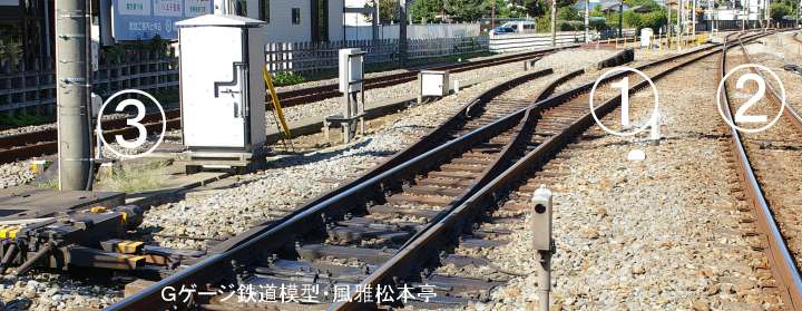 実物の鉄道のポイント・脱線ポイント 安全側線