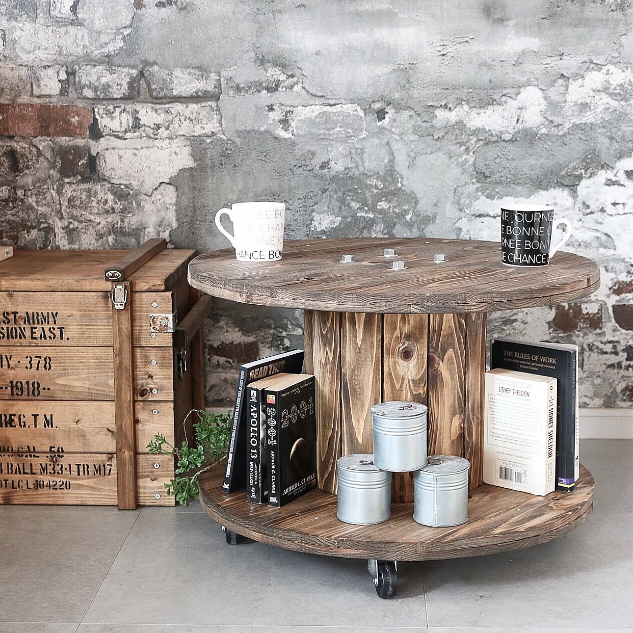 ドラム フラワースタンド ガーデニング プランター 電線ドラム ケーブルドラム DIY アンティーク ヴィンテージ 一輪挿し・花瓶・花器 ピース 通販16488239Creema クリーマ