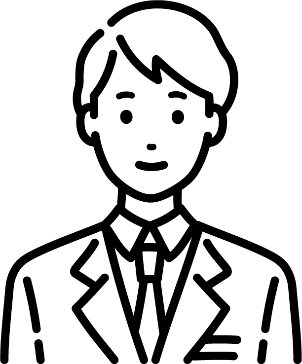 ビジネスマンシルエット_セット1：イラスト無料