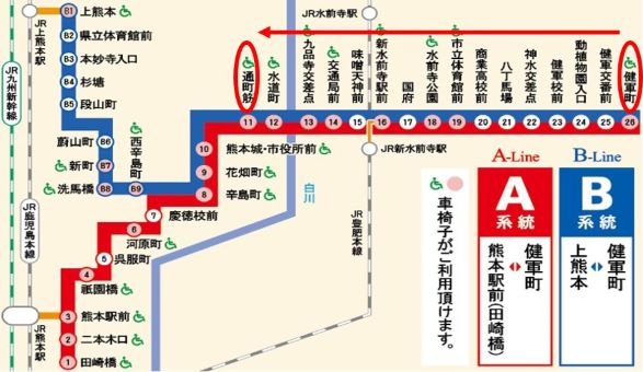 熊本・通町筋バス停で路線バス・高速バスを撮ってみました。（九州産交、熊本バス、熊本都市バス、西鉄バス、熊本電鉄）