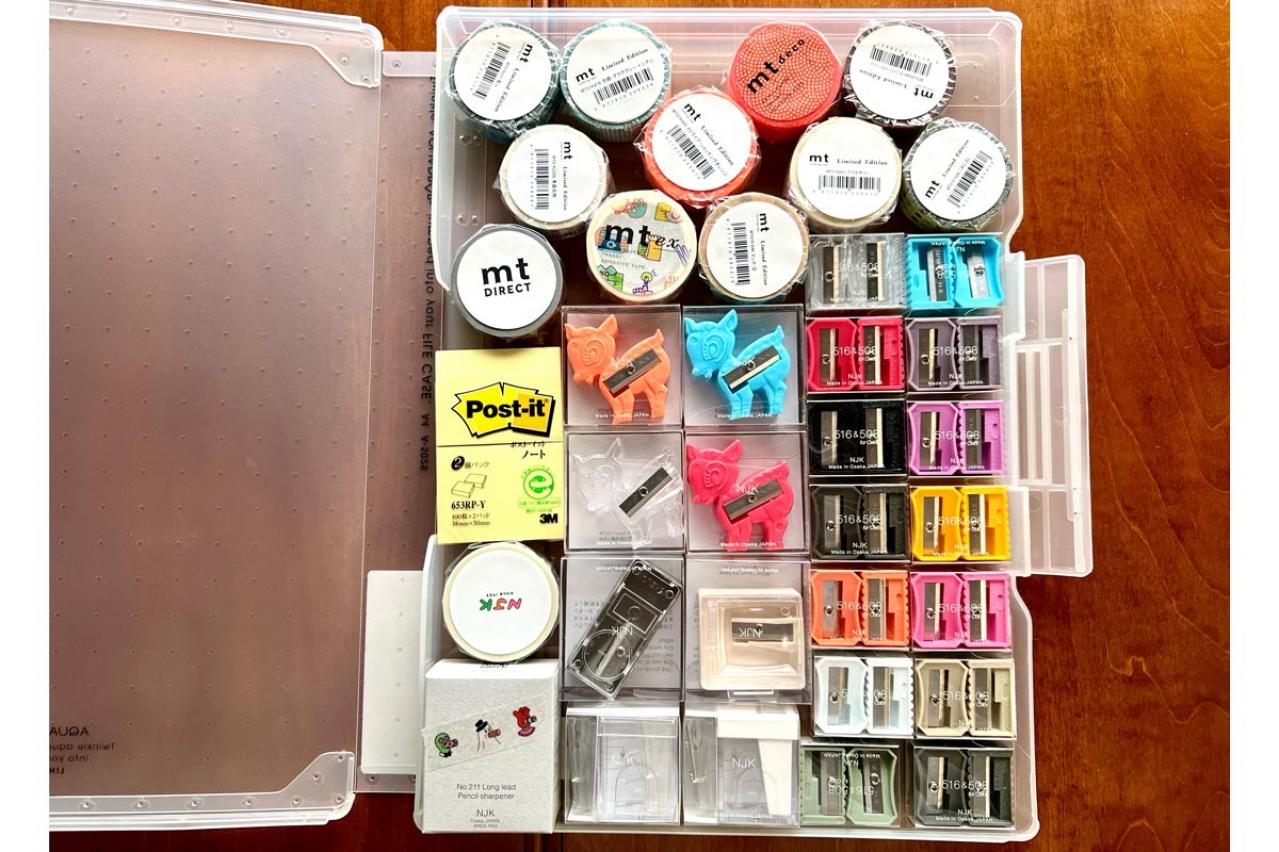 書斎の文房具と書類の整理。常用文房具は厳選しA4書類の居場所について考える～2畳書斎の収納工夫②海獣記