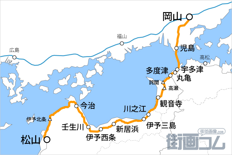 【JR四国６日やまじ風の強風予想のため予讃線の一部区間で列車の運転見合わせ発表】,  運転見合わせが発生する可能性の区間は「特急しおかぜ」【香川・観音寺駅～新居浜駅間】「普通列車」【伊予三島～新居浜駅】,