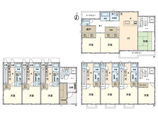 心地よい暮らしと家賃収入を両立した３階建の賃貸併用二世帯住宅建築実例を見る東京セキスイハイム