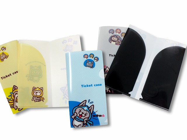ダブルポケットチケット 大 名入れクリアファイルの専門店クリアファイル.com