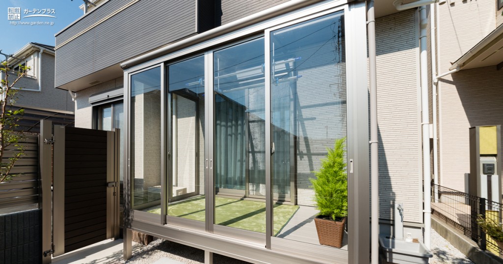 鳥取市 雨でも洗濯物を干せるテラス囲い設置リフォームリフォーム事例Nissho