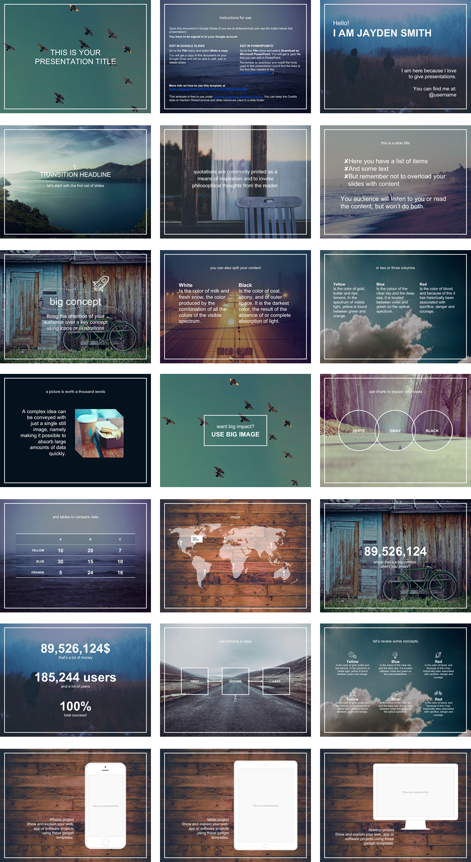 2 in 1 Minimal Blue & Green PowerPoint TemplatePowerpoint design,Powerpoint design templates, Powerpoint slide designs 2025パンフレット デザイン,スライド デザイン, パワポ デザイン