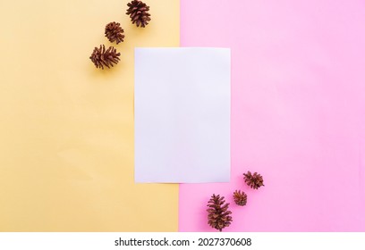 パステルピンクの背景に白いチューリップを備えたミニマリストの名刺モックアップ, 写真, 仕事, カード背景壁紙画像素材無料ダウンロード -Pngtree