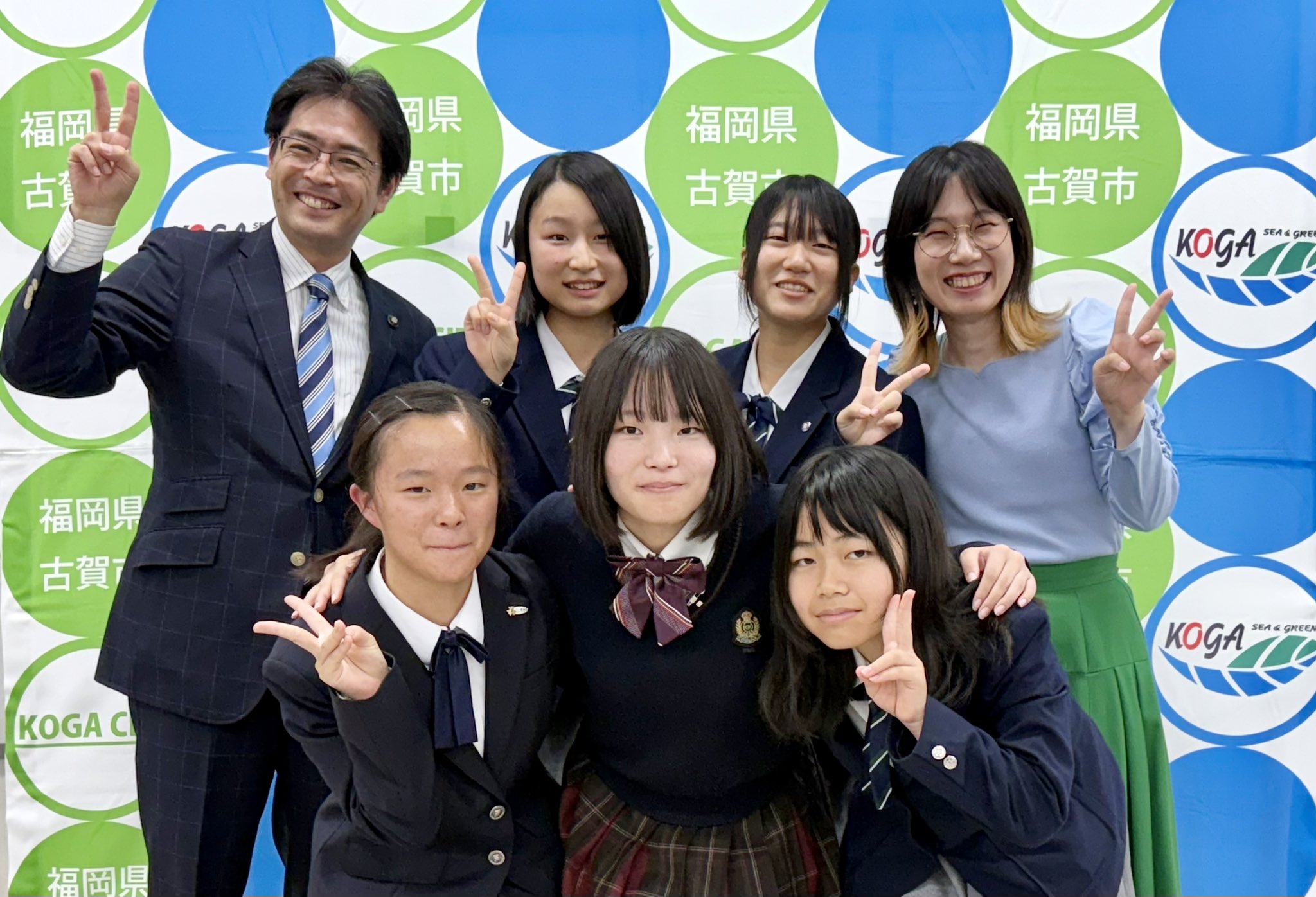 たかまつなな | 福岡県古賀市に出張授業に行って参りました✨