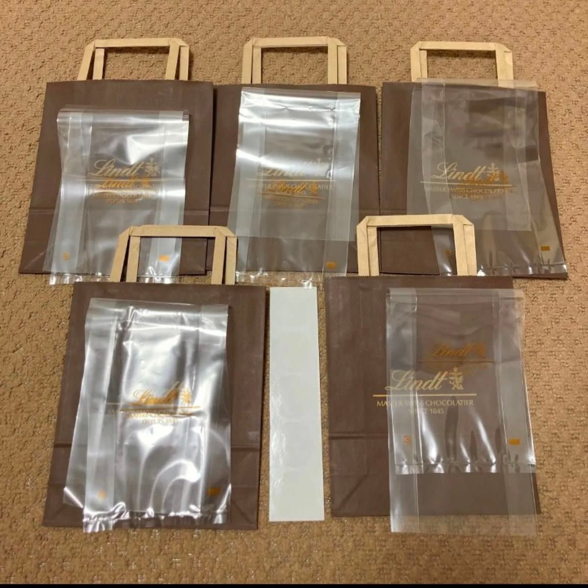 リンツ Lindt リンドール チョコ プレゼント 紙袋 ショッパー ショップ袋 - メルカリ