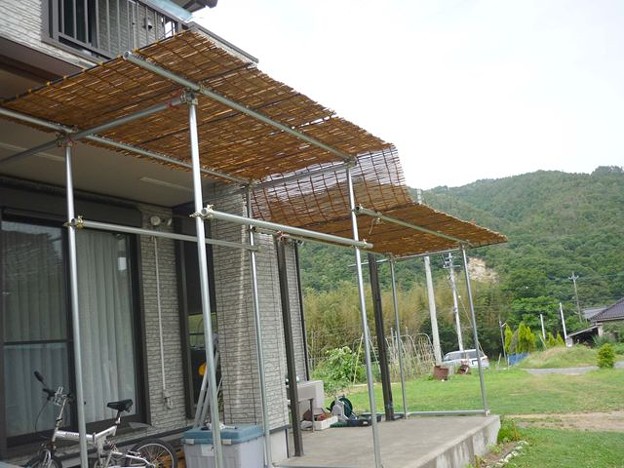 好きなところに 移動可能、便利な 屋根・パーゴラ・日よけガーデニング-6単管パイプで作る単管パイプのDIYや組み方の学習なら単管 DIYランド